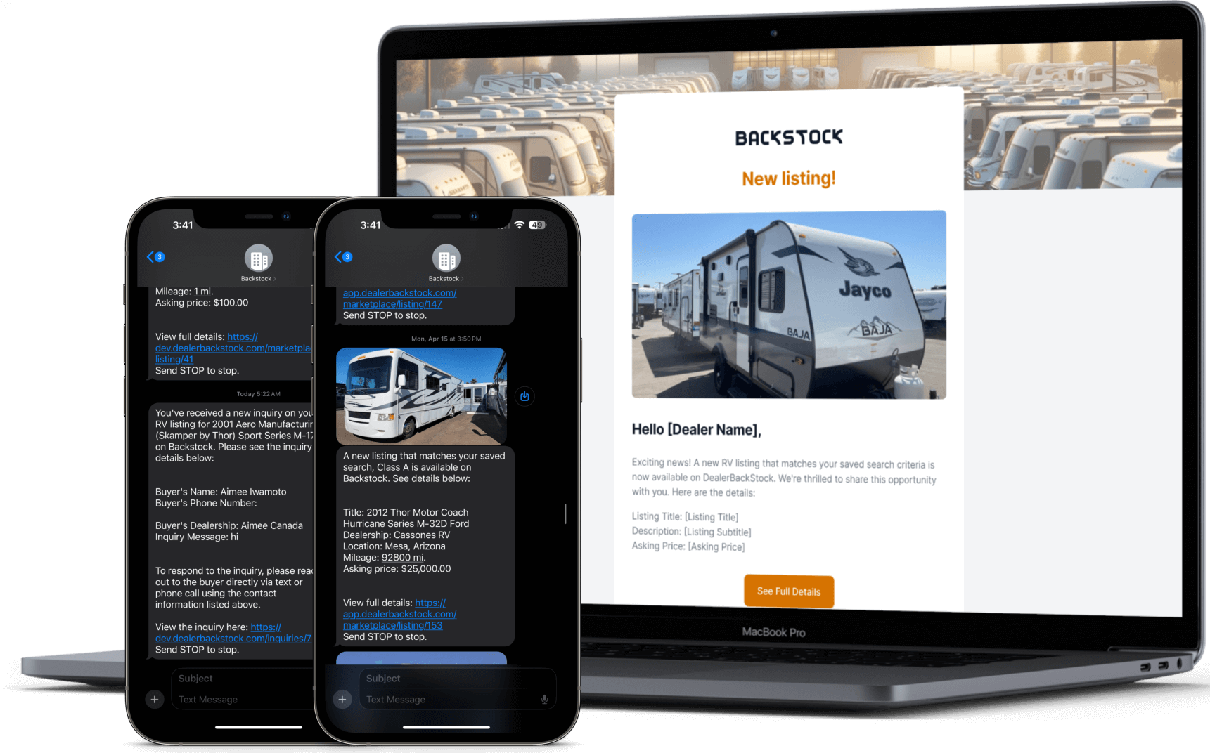 Backstock notifications